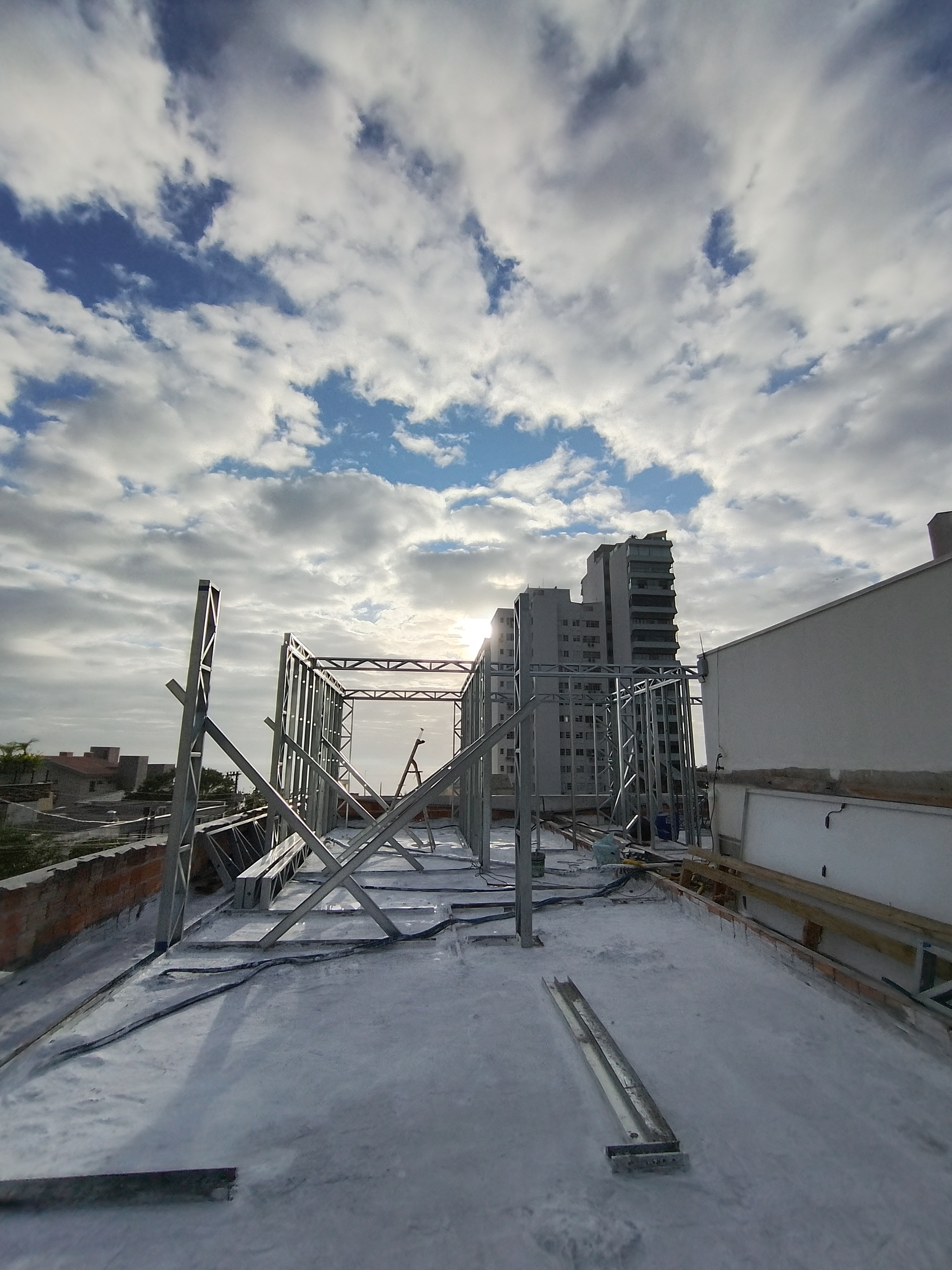 Ampliação de pavimento em steel frame